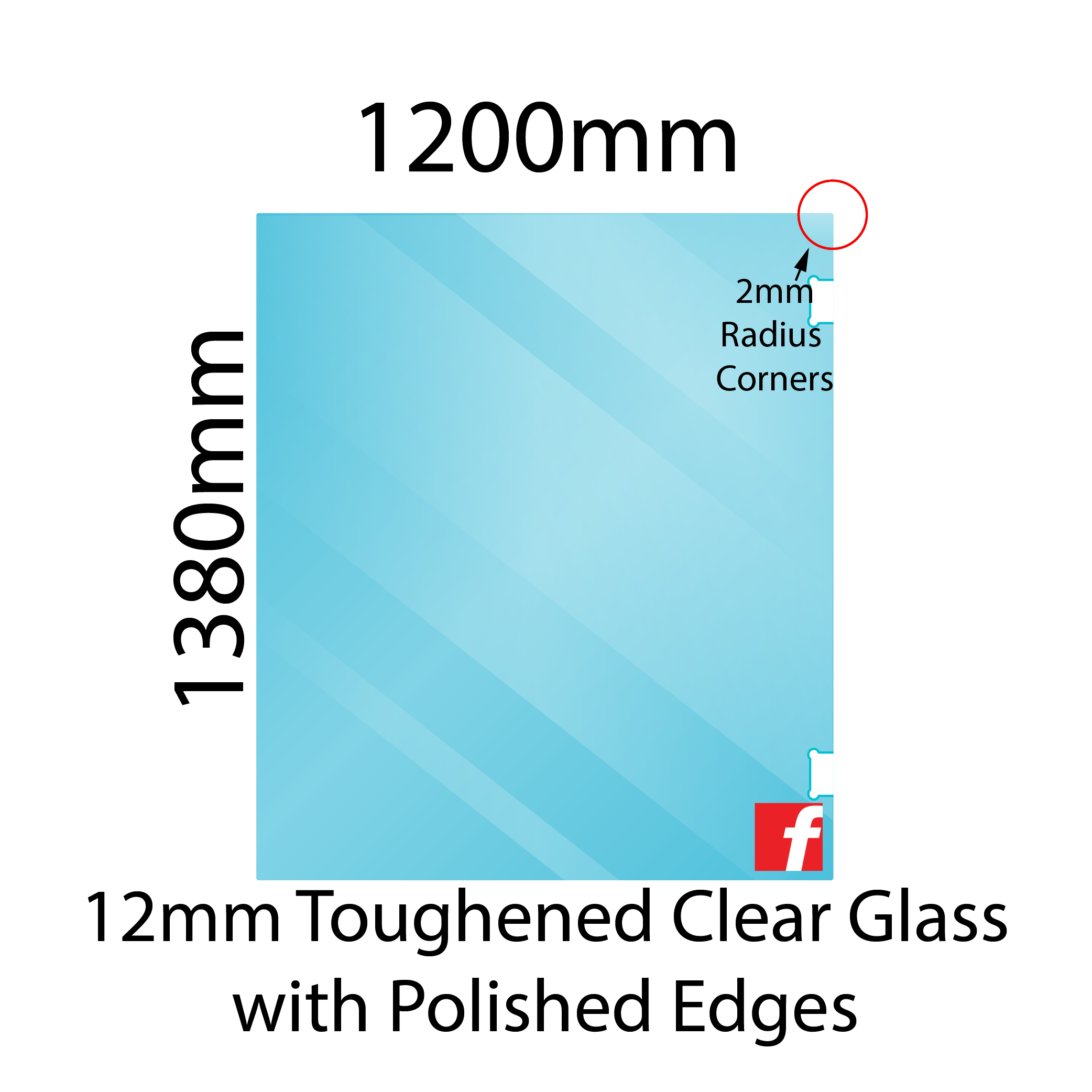 Hinge Panel (Atlantic/Polaris) 1380 x 1200mm